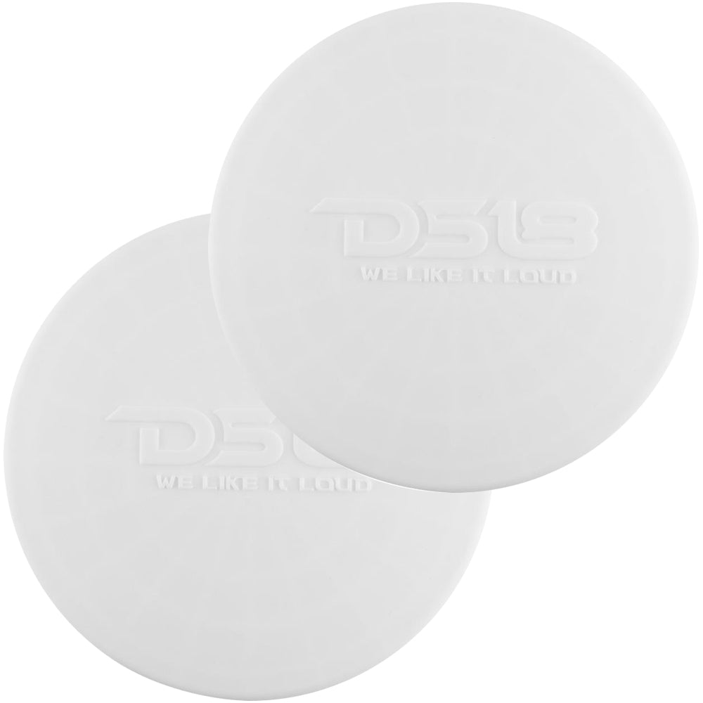 DS18 Silicone Marine Speaker Cover f8 Speakers White CS8W